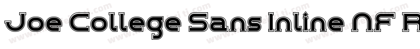 Joe College Sans Inline NF Regular字体转换